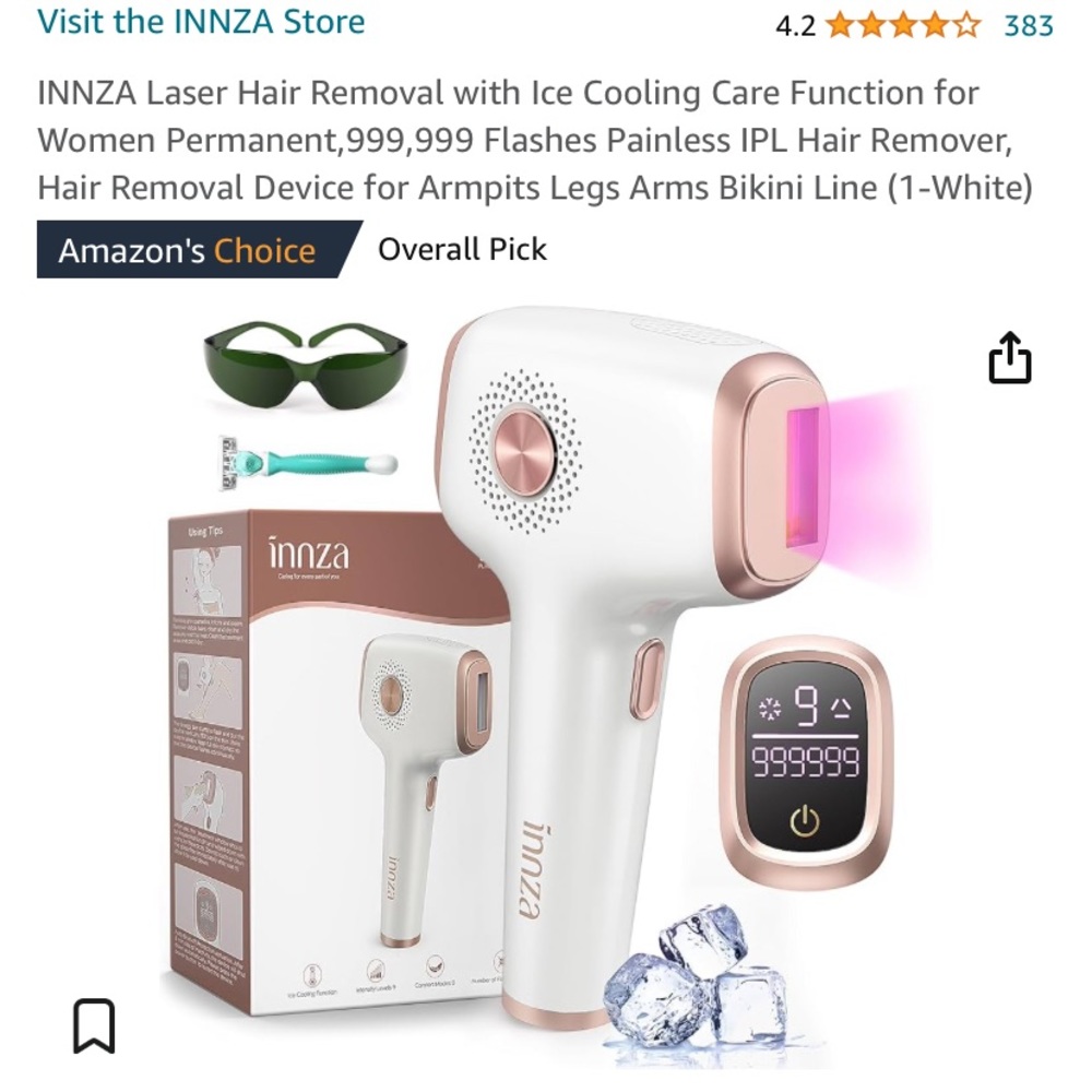 Innza laser hair removal device